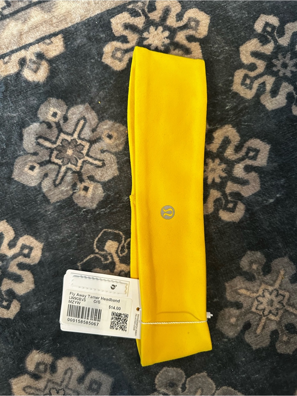 Lululemon Fly Away Tamer Headband - Maize Yellow - NWT